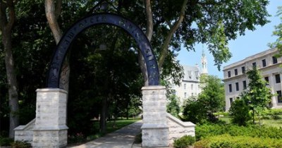 NU Arch and Harris Hall