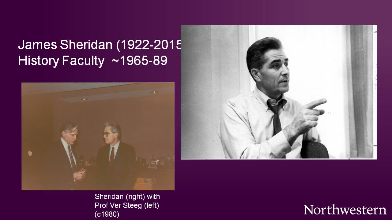 James Sheridan (1922-2015), History Faculty ~1965-89