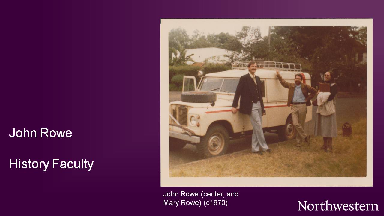 John Rowe (center, and Mary Rowe) (c1970)