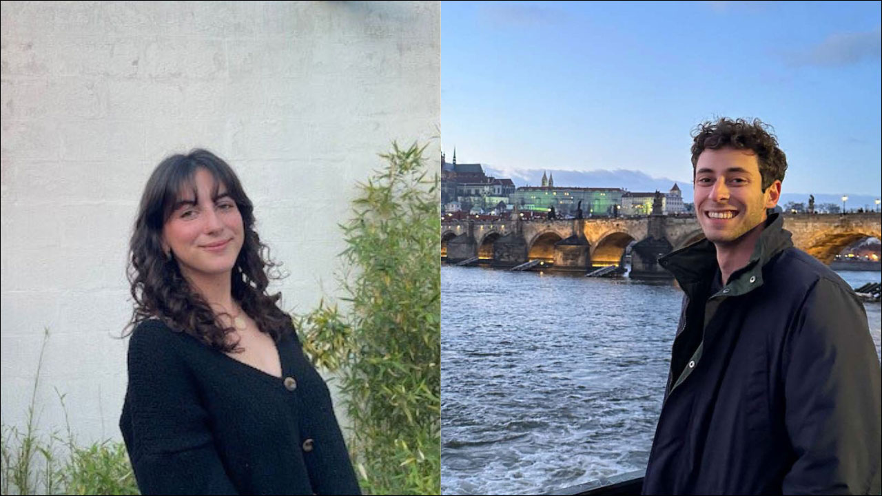 Headshots of Paige Bohart and Alumnus Asher Martin-Rosenthal 
