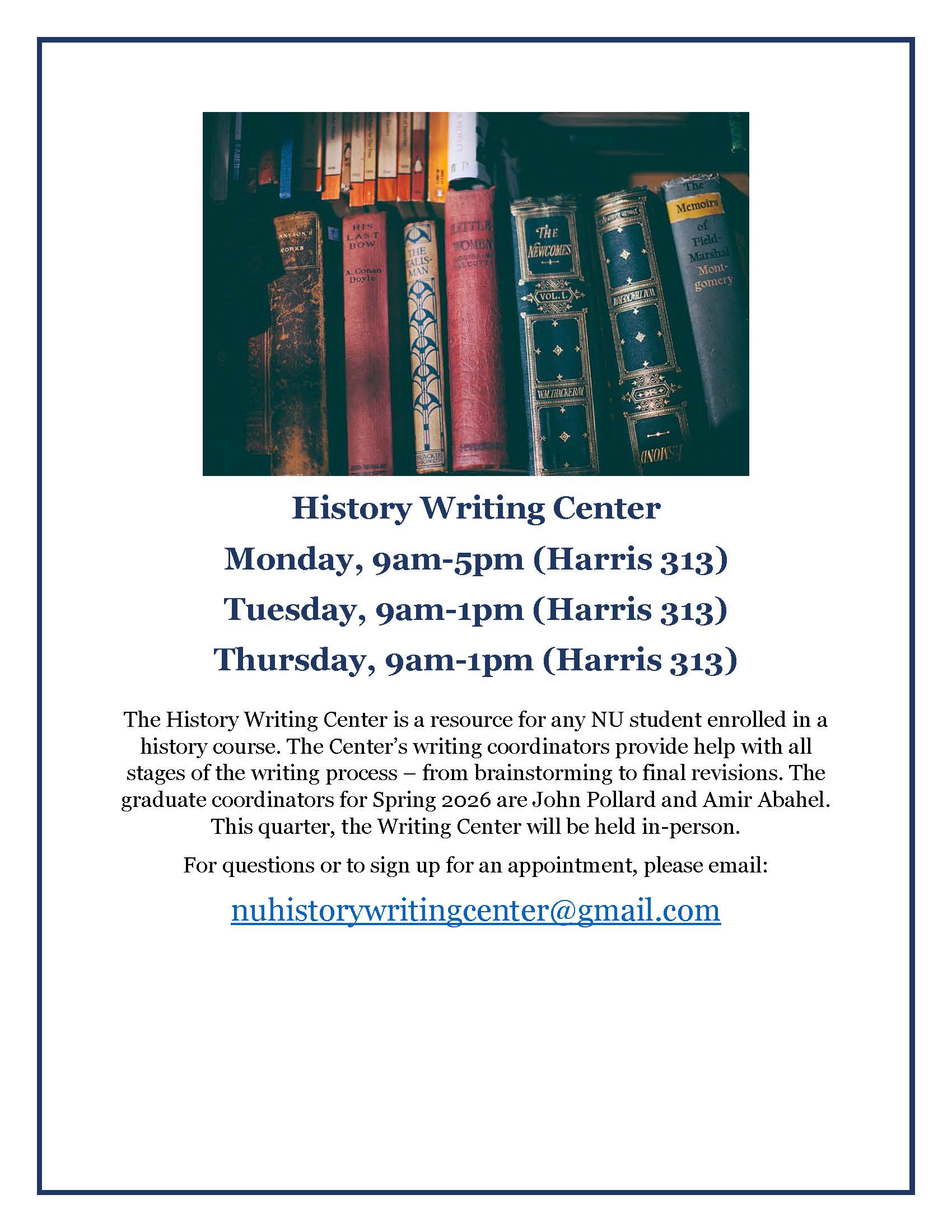 history-writing-center-fall-2025